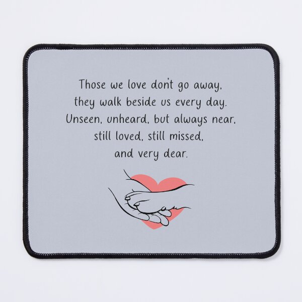 Item preview, Pet Sympathy Those We Love Don't Go Away  designed and sold by HowToCanadian.
