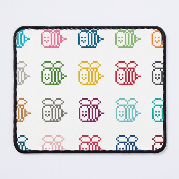 Item preview, Manchester Bee pixel art (Hirst style - colourful) designed and sold by jimmy-digital.