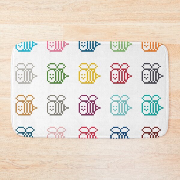 Item preview, Manchester Bee pixel art (Hirst style - colourful) designed and sold by jimmy-digital.