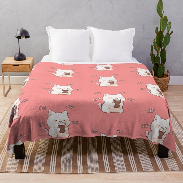Item preview, Coffee Cat Design: “SIP SIP SIP” Cute Cat Sipping Coffee – Funny Coffee Lover designed and sold by HumanPhase.