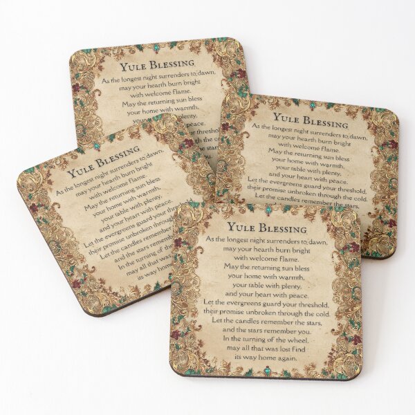 Item preview, Yule Pagan Blessing Art Nouveau Art designed and sold by SpecInkStudio.
