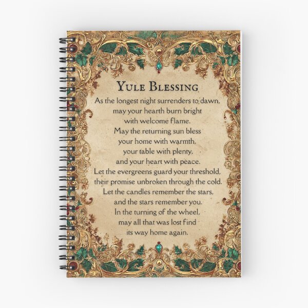 Item preview, Yule Pagan Blessing Art Nouveau Art designed and sold by SpecInkStudio.