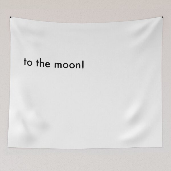 Artikelvorschau, Zum Mond! Schwarz entworfen und verkauft von minimalistdesign.