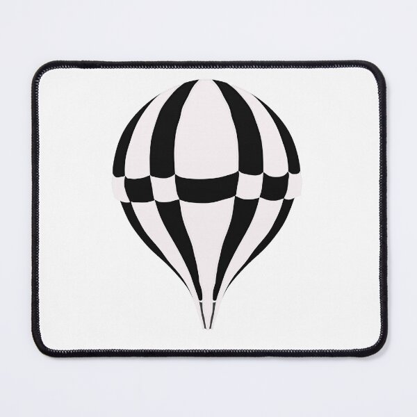 Item preview, Black and white strepes Hot air balloon designed and sold by AlbertoRuiZ.