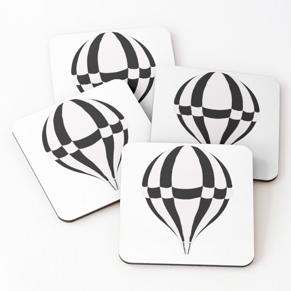 Item preview, Black and white strepes Hot air balloon designed and sold by AlbertoRuiZ.