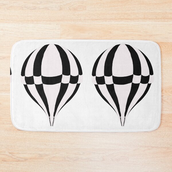 Item preview, Black and white strepes Hot air balloon designed and sold by AlbertoRuiZ.
