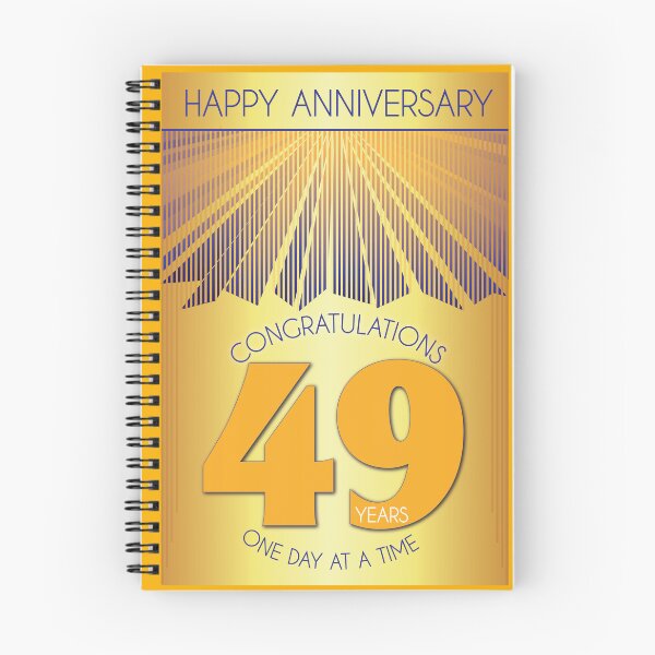 Item preview, 49 Year Golden Ray One Day At A Time Anniversary designed and sold by ApexDesigners.