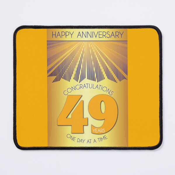 Item preview, 49 Year Golden Ray One Day At A Time Anniversary designed and sold by ApexDesigners.