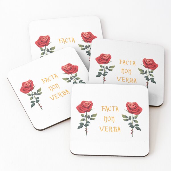 Item preview, Facta Non Verba Latin quote designed and sold by WirelessChimp.