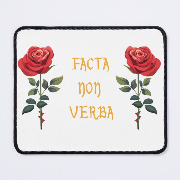 Item preview, Facta Non Verba Latin quote designed and sold by WirelessChimp.