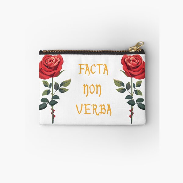 Item preview, Facta Non Verba Latin quote designed and sold by WirelessChimp.