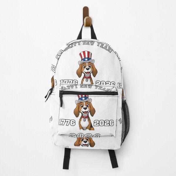 Item preview, Happy New Year Beagle Dog America 250 1776 to 2026 designed and sold by Draculaura2009.