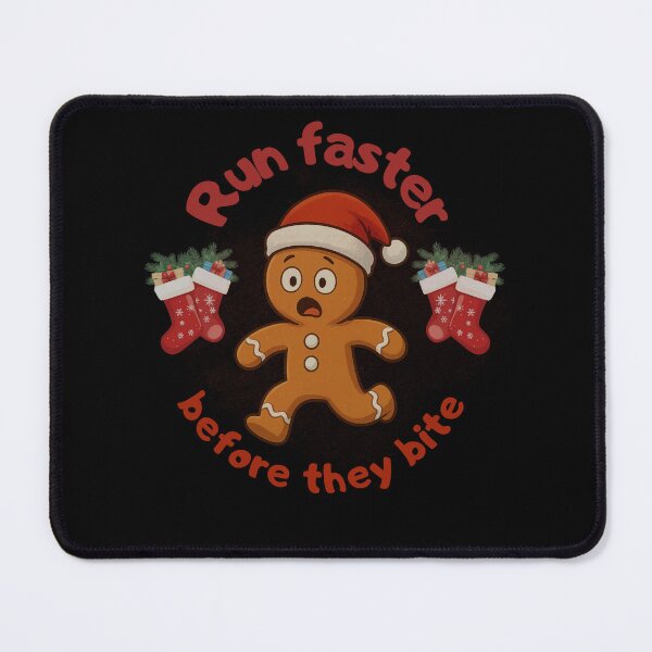 Item preview, Vintage Funny Gingerbread Man – Run Faster Before They Bite designed and sold by zboro-art.
