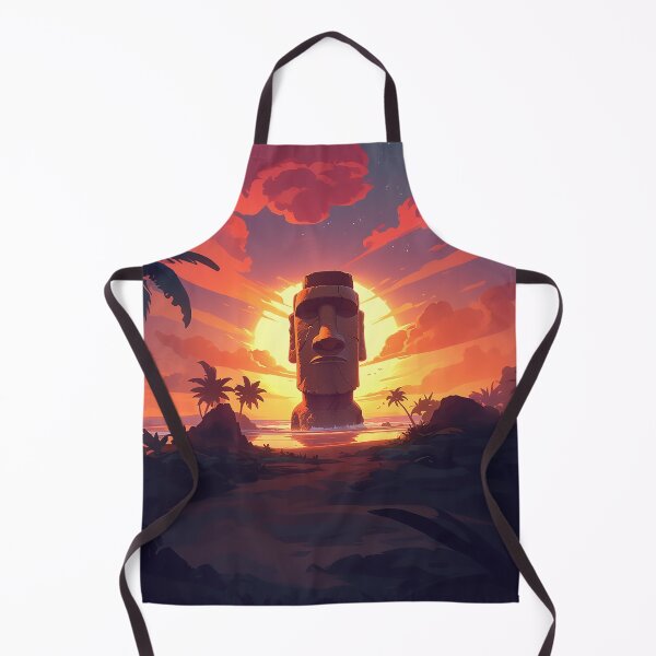 Item preview, Moai Sunset Over Island Shore designed and sold by Christian Weiss.
