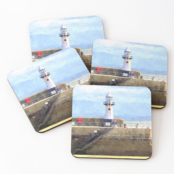 Item preview, The Lighthouse At St Ives Harbour, Cornwall designed and sold by Trevor Harvey Art.