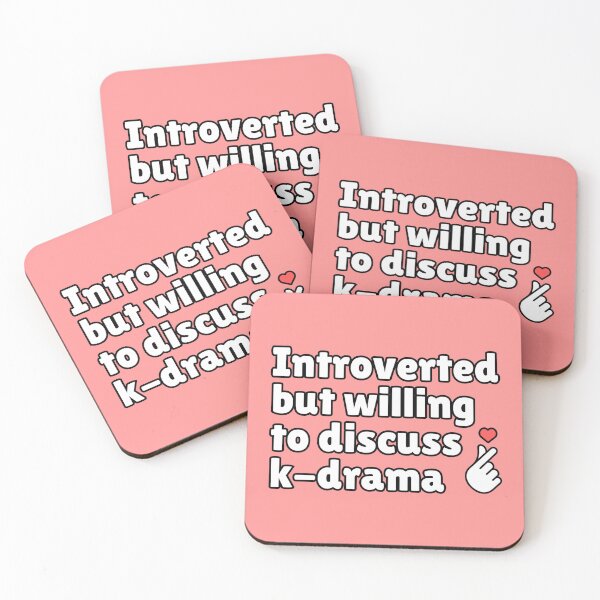 Item preview, Introverted K-Drama Fan: Willing to Discuss K-Dramas designed and sold by HumanPhase.