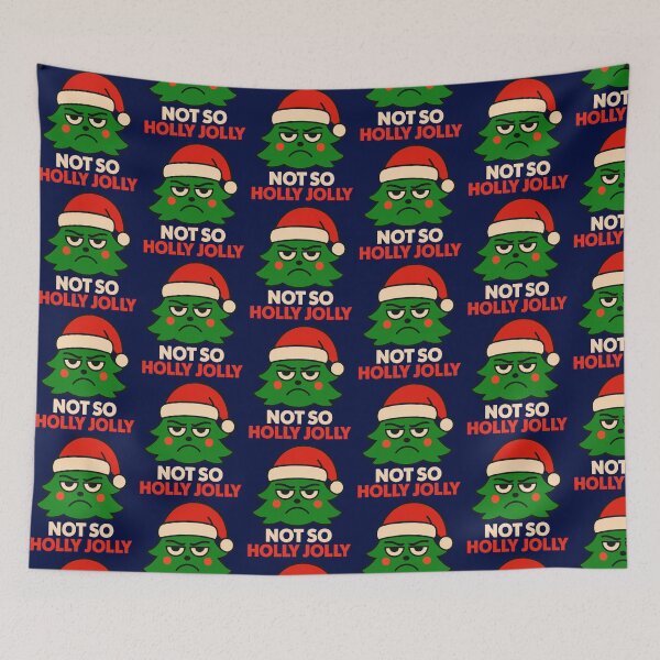 Item preview, Not So Holly Jolly – Grumpy Christmas Tree Design designed and sold by SanPedroArt.