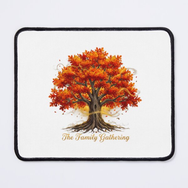 Item preview, Autumn Family Gathering Tree of Life - Fall Heritage Art designed and sold by VandalMuse.