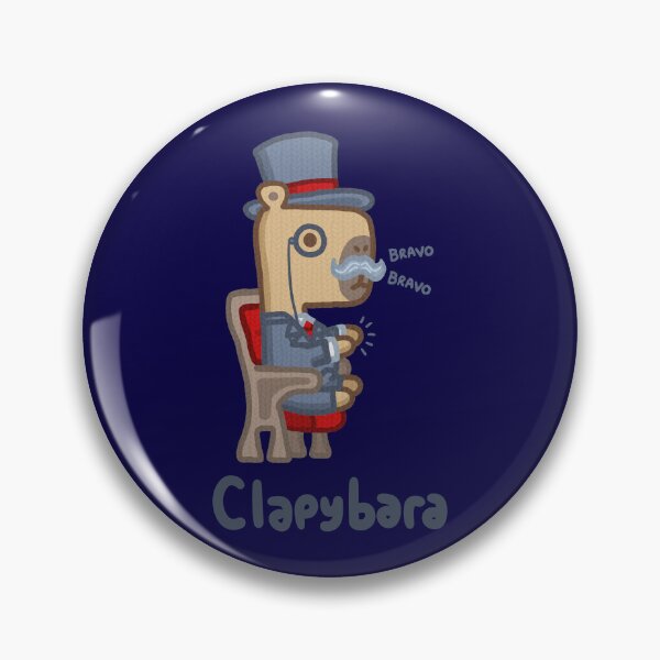 Item preview, Clapybara (with text) designed and sold by CamelCactus.
