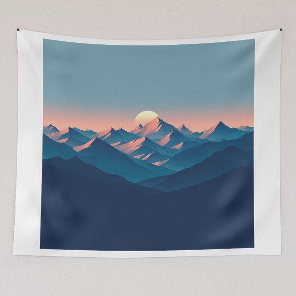 Item preview, Twilight Peaks of Endless Blue designed and sold by Christian Weiss.