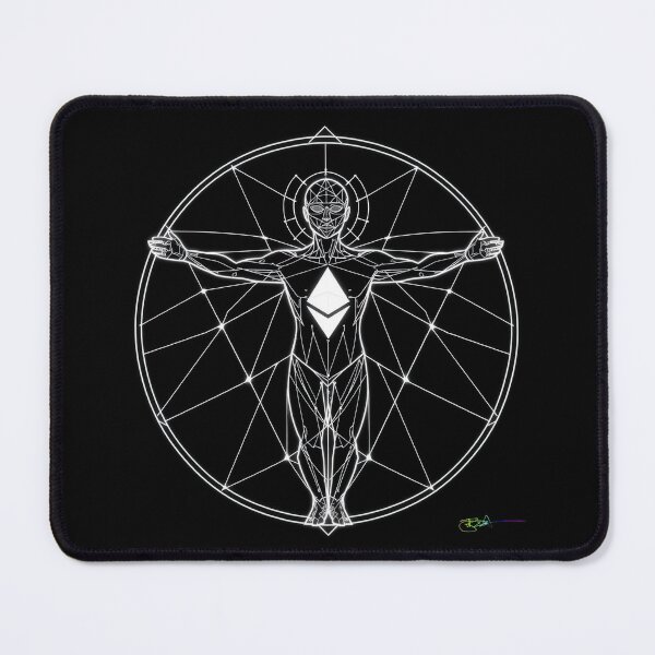 Item preview, Vitruvian Ethereum – Human Geometry of Decentralization designed and sold by Benito Del Ray.