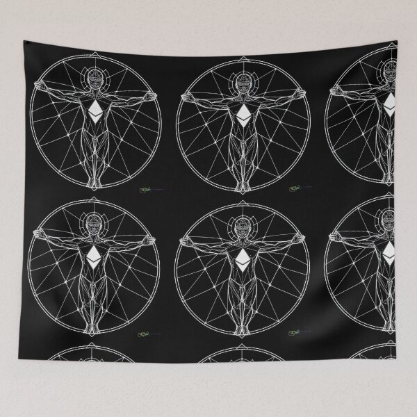 Item preview, Vitruvian Ethereum – Human Geometry of Decentralization designed and sold by Benito Del Ray.