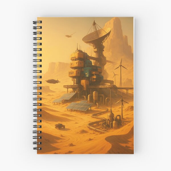 Item preview, Desert Relay Outpost — Solar & Wind Powered Sci-Fi Base designed and sold by Pixel-Up.