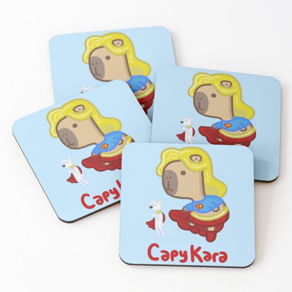 Item preview, CapyKara (with text) designed and sold by CamelCactus.