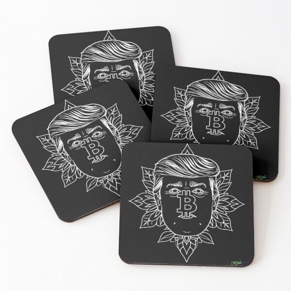 Item preview, Bitcoin Ascension Geometry – Futuristic Crypto Trump Artwork designed and sold by Benito Del Ray.
