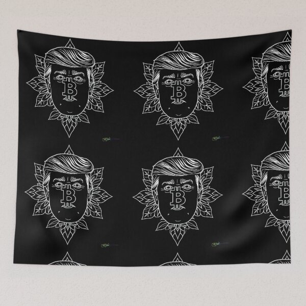 Item preview, Bitcoin Ascension Geometry – Futuristic Crypto Trump Artwork designed and sold by Benito Del Ray.