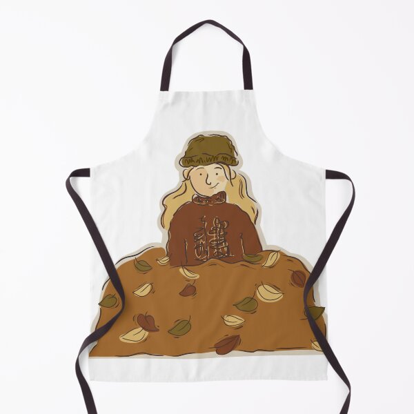 Item preview, A Girl in a Pile of Leaves designed and sold by doodlesbydora.