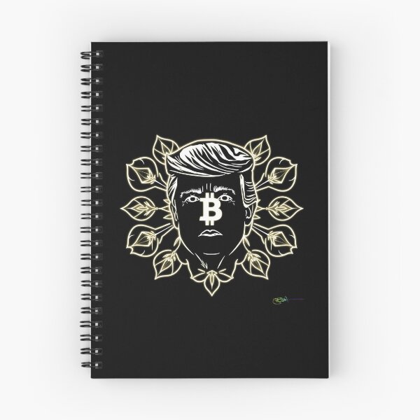 Item preview, Floral Bitcoin Trump Halo – Bloom of Blockchain designed and sold by Benito Del Ray.