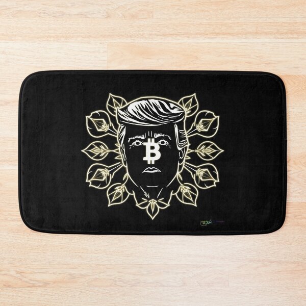 Item preview, Floral Bitcoin Trump Halo – Bloom of Blockchain designed and sold by Benito Del Ray.