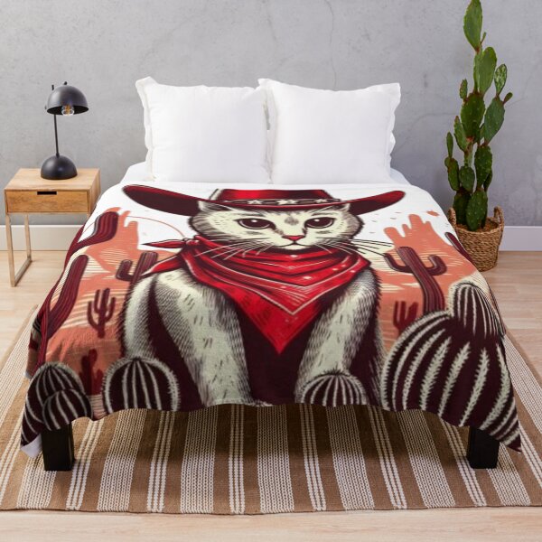 Item preview, Cowboy Cat in the Desert – Western Style Illustration designed and sold by R-market.