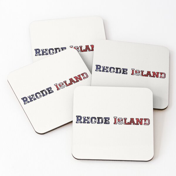 Item preview, Rhode Island USA Flag Typography – Patriotic Stars and Stripes American Pride Design designed and sold by Long Family Gifts.