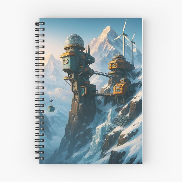 Item preview, Alpine Sky Outpost — Geodesic Dome Station with Wind Turbines & Cable Car designed and sold by Pixel-Up.