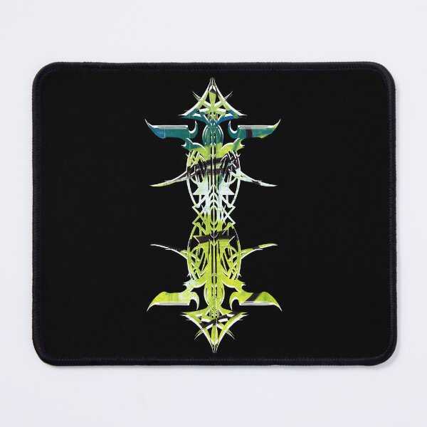 Item preview, Abstract Printed Pin Stripes - Hot Coolant + White on Black background designed and sold by Elizabeth-Banks.