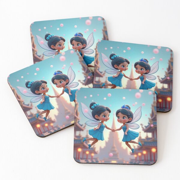 Item preview, Twin Fairies – Whimsical Magic Art designed and sold by PhilDreams.