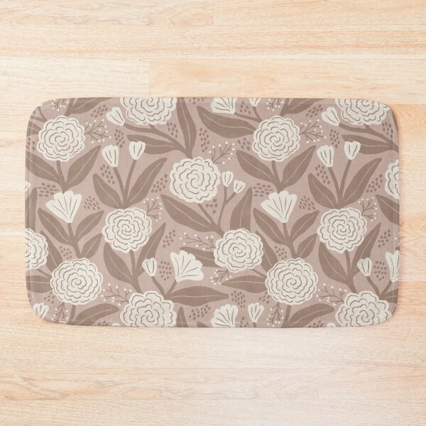 Item preview, Rustic painterly textured roses - Muted beige designed and sold by Illustrated by Nat.