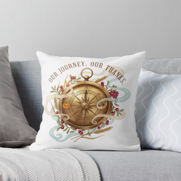 Item preview, Our Journey, Our Thanks - Thanksgiving Compass and Harvest Art designed and sold by VandalMuse.