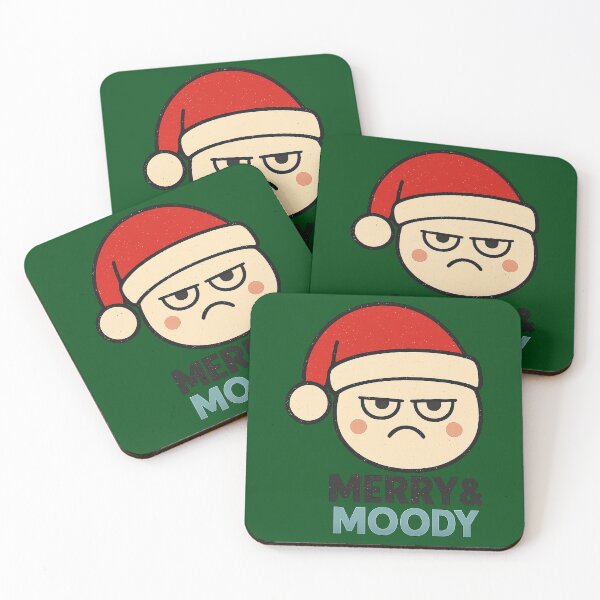 Item preview, Merry & Moody – Honest Holiday Mood Design designed and sold by SanPedroArt.