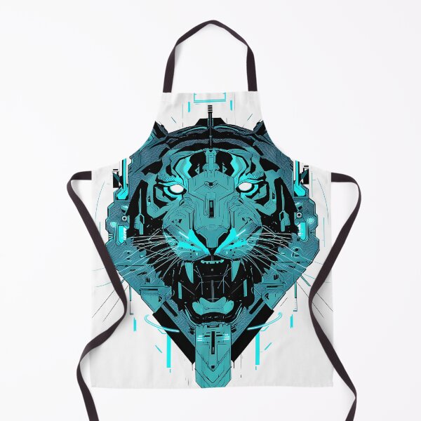 Item preview, Blue Metal Cyberpunk Tiger designed and sold by Jcat7.