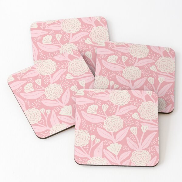 Item preview, Rustic painterly textured roses - Muted vintage pink designed and sold by Illustrated by Nat.