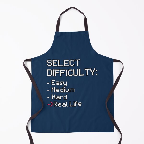 Item preview, Retro Gamer: Select Difficulty - Real Life, Funny Gaming designed and sold by HumanPhase.