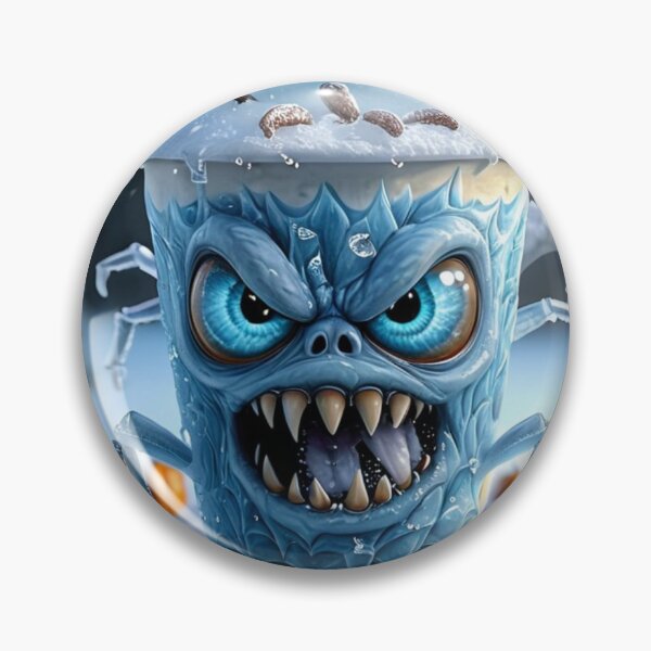 Item preview, The Winter Spider-Mouth's Icy Rage 凍える怒りマグカップ designed and sold by CamillaCreation.