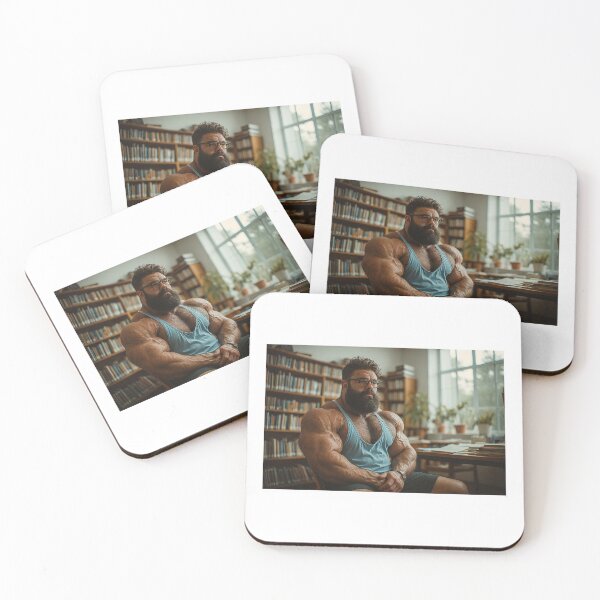 Item preview, Muscle Bear In Library designed and sold by BodybuildersInc.