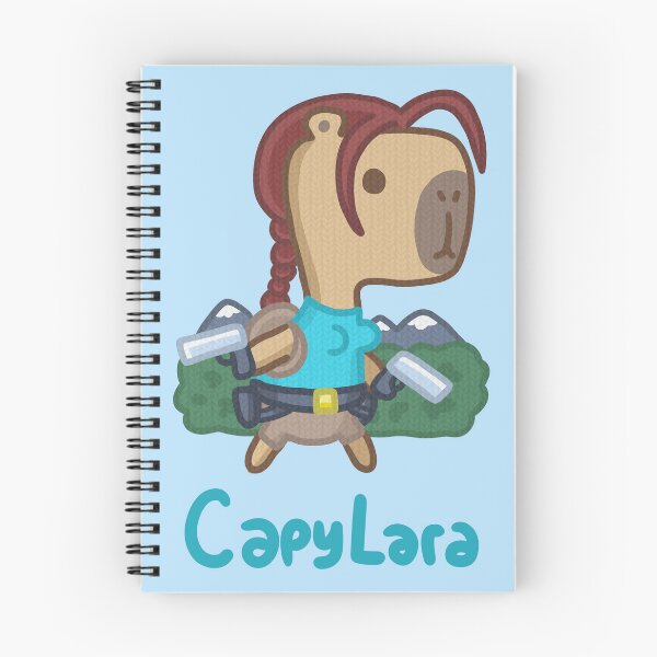 Item preview, CapyLara (with text) designed and sold by CamelCactus.