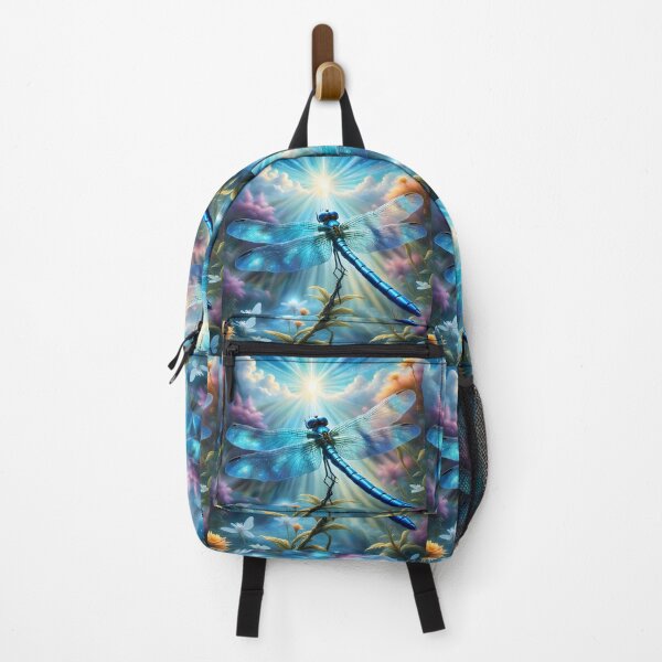 Item preview, Shimmering Blue Dragonfly in the Sunlight designed and sold by PawPrintedArt.