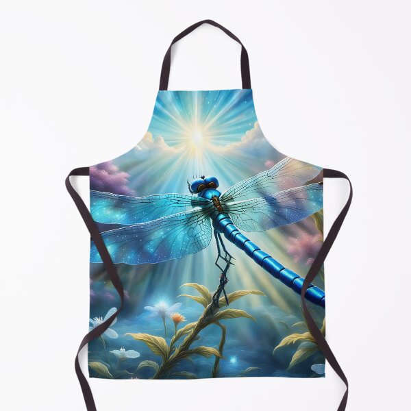 Artikelvorschau, Schimmernde blaue Libelle im Sonnenlicht entworfen und verkauft von PawPrintedArt.