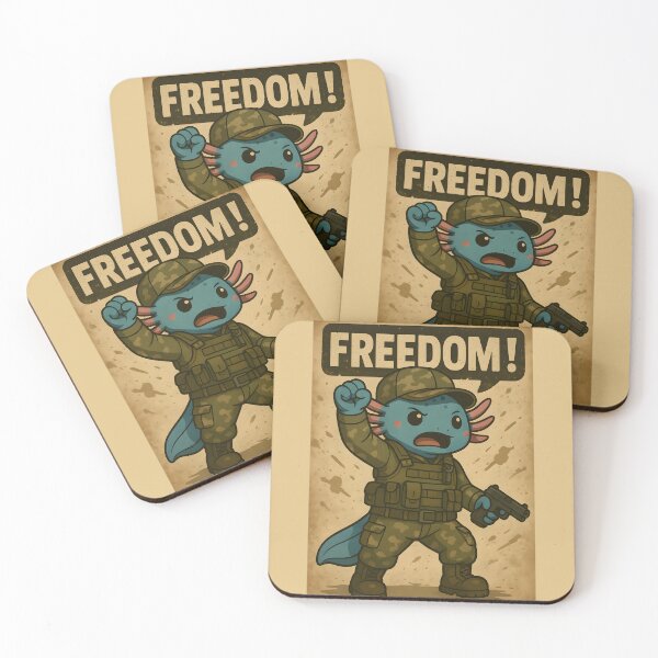 Item preview, Freedom! Axey the Axolotl – Scottish Army Camouflage Edition designed and sold by anniejunoaxie.